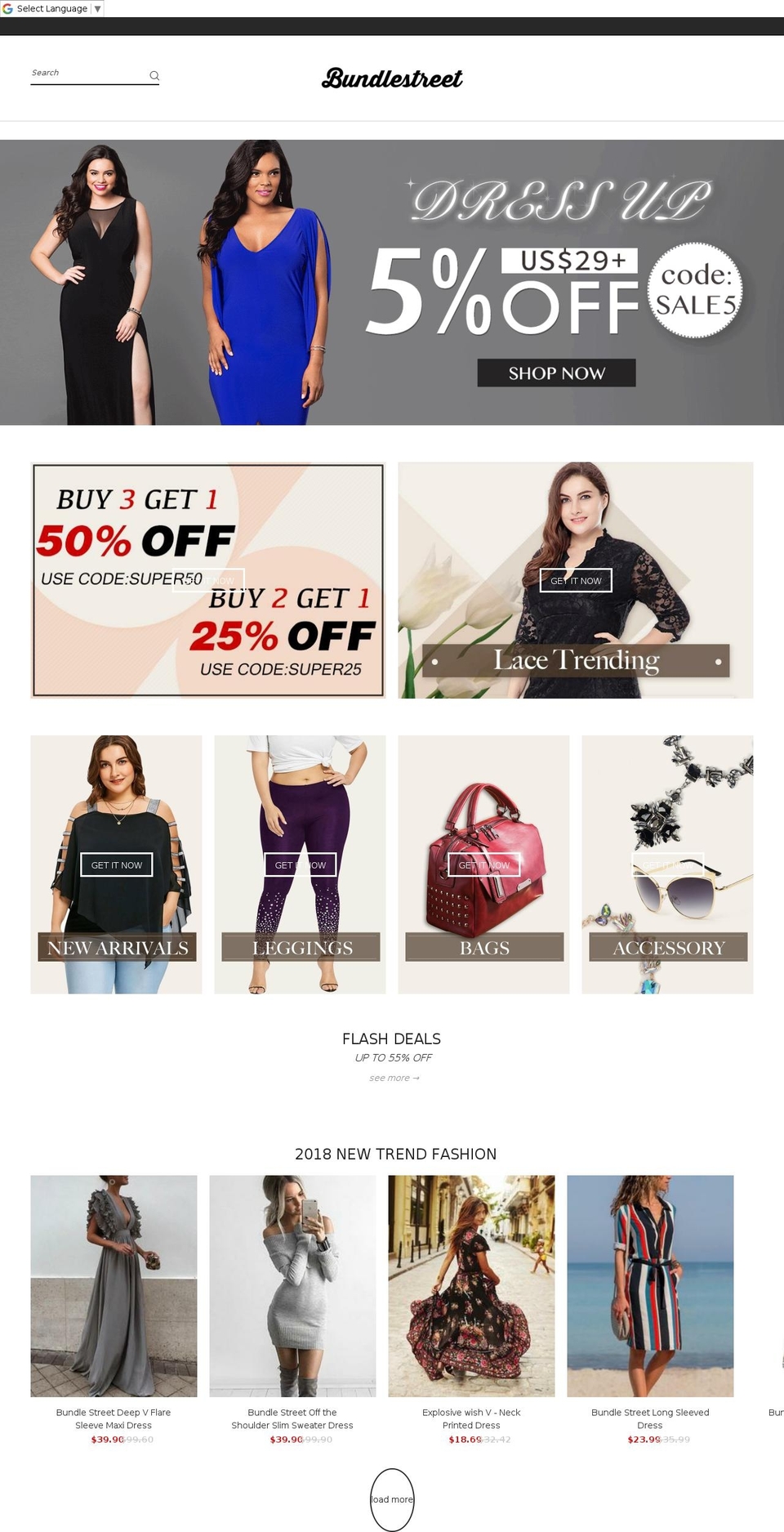 fastest-westyle-fashion-v1-2-2 Shopify theme site example bundlestreet.com