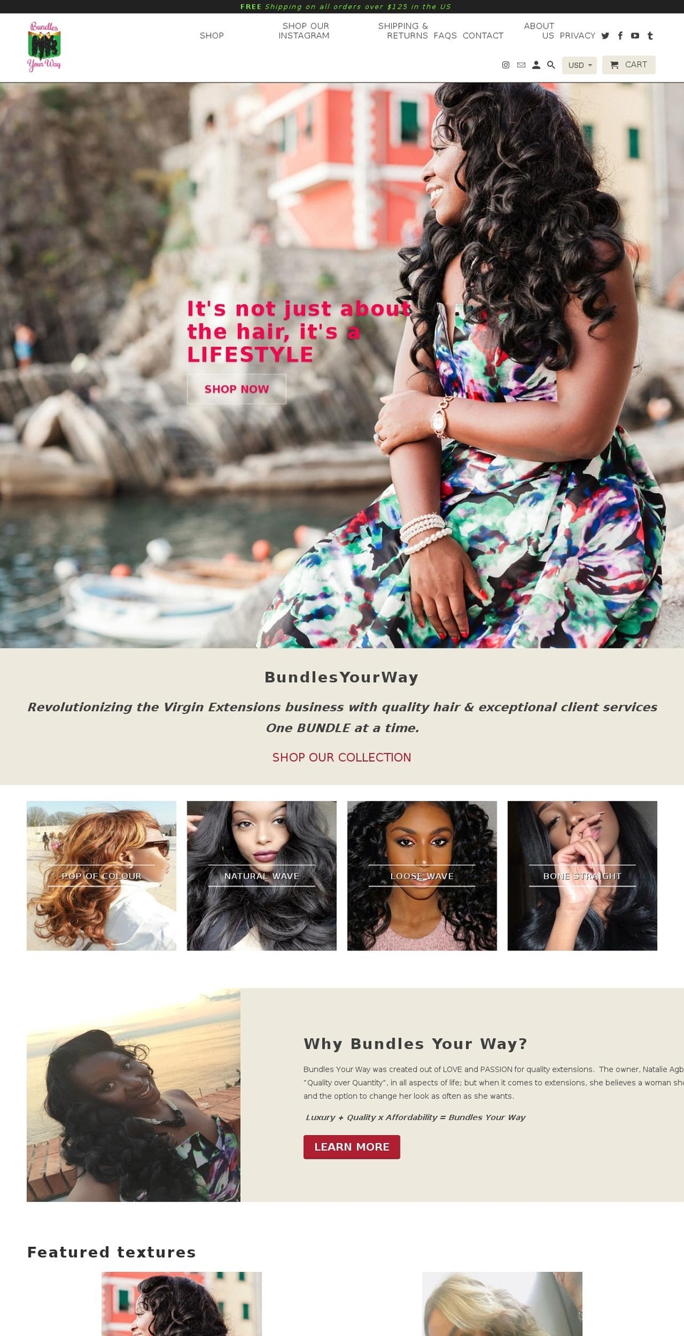 bundlesyourway.com shopify website screenshot