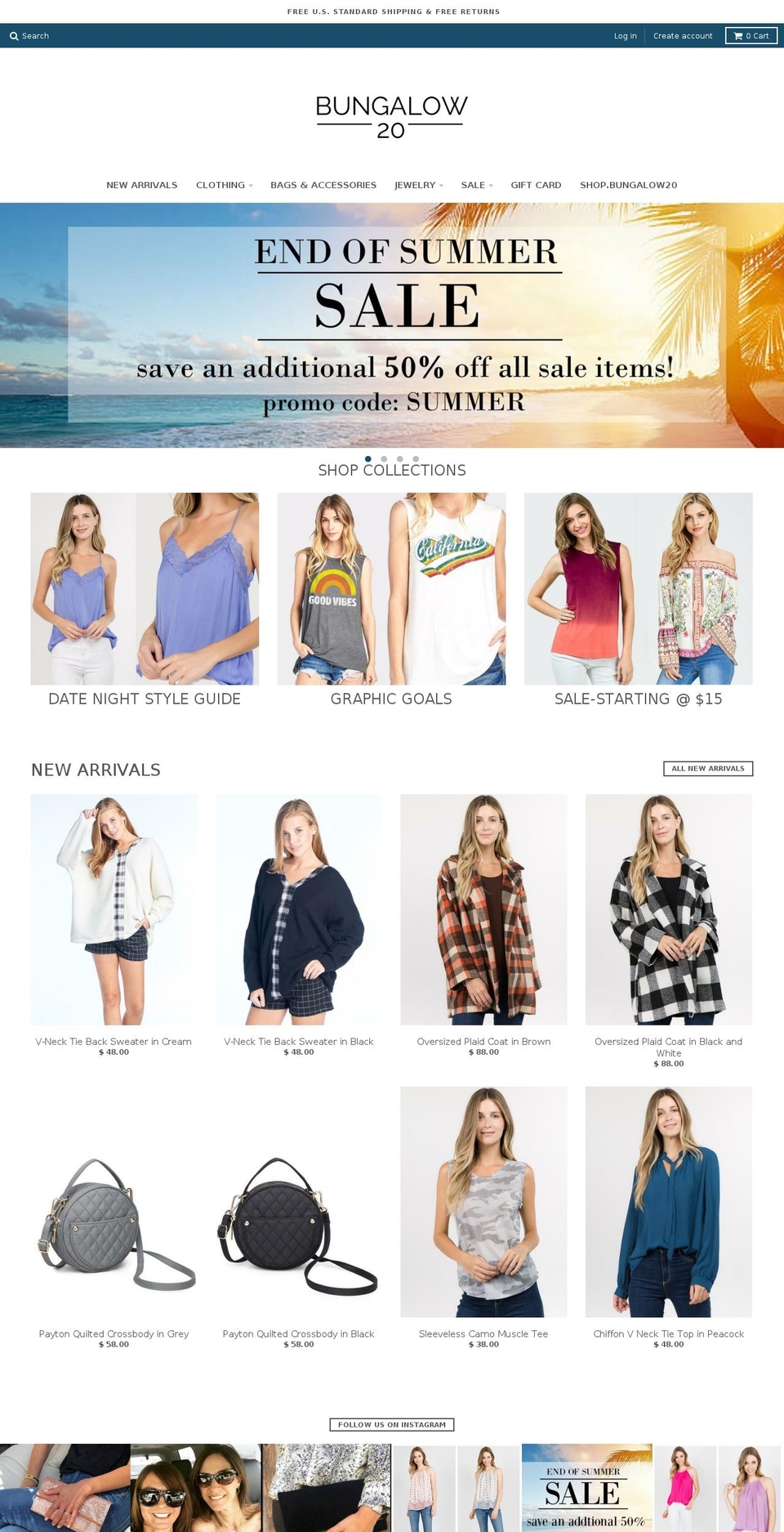 bungalow20.net shopify website screenshot