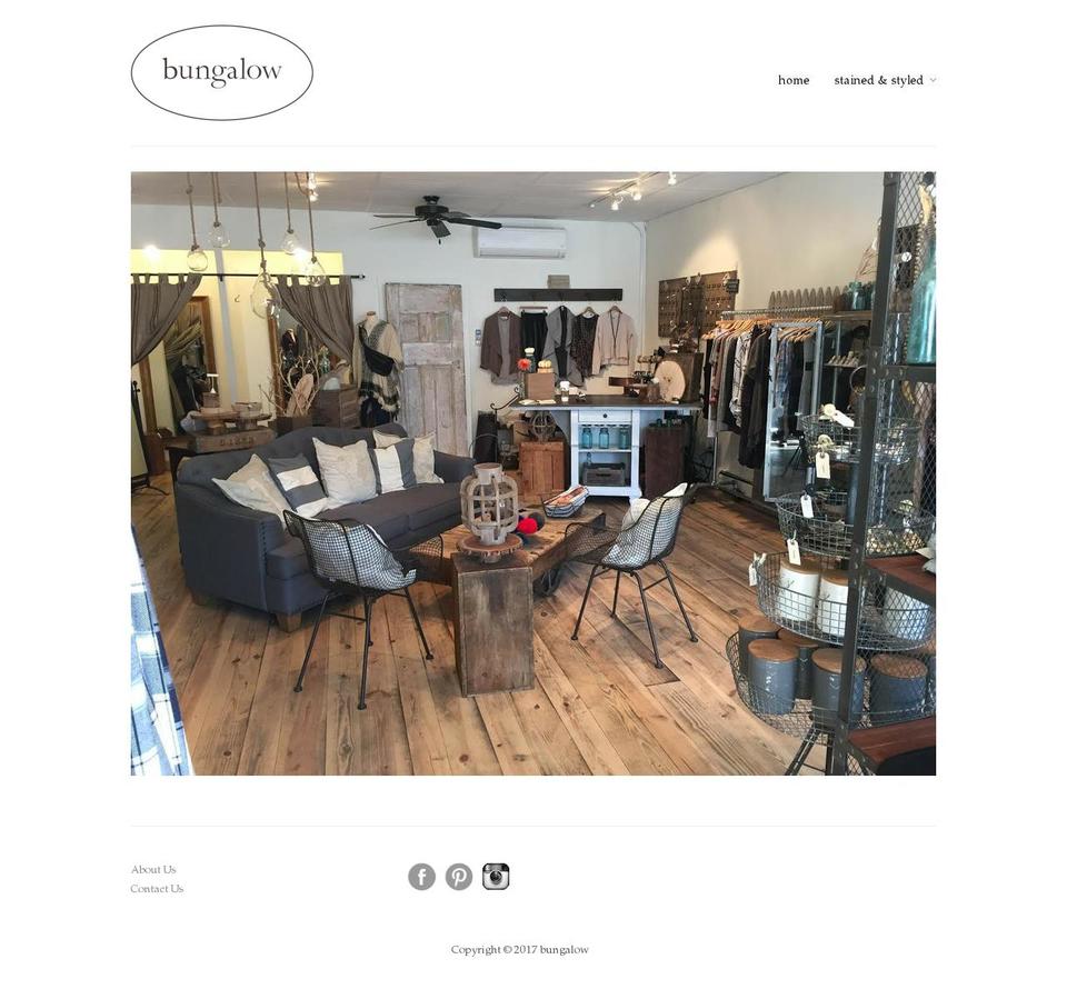 bungalow63.com shopify website screenshot