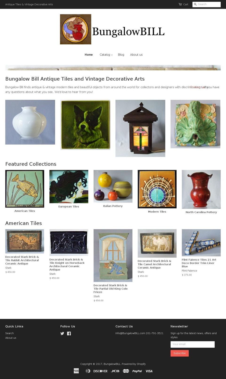 bungalowbill.com shopify website screenshot