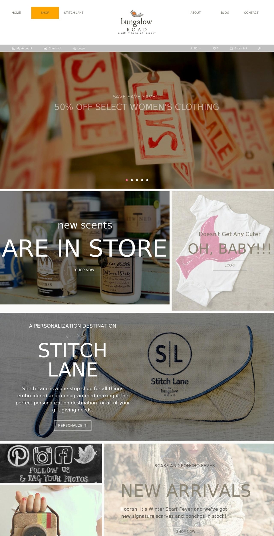 bungalowroad.com shopify website screenshot