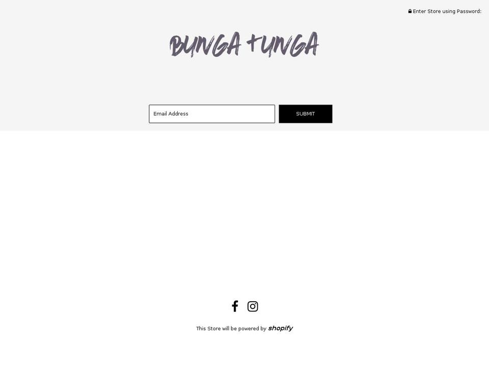 bungatunga.com shopify website screenshot