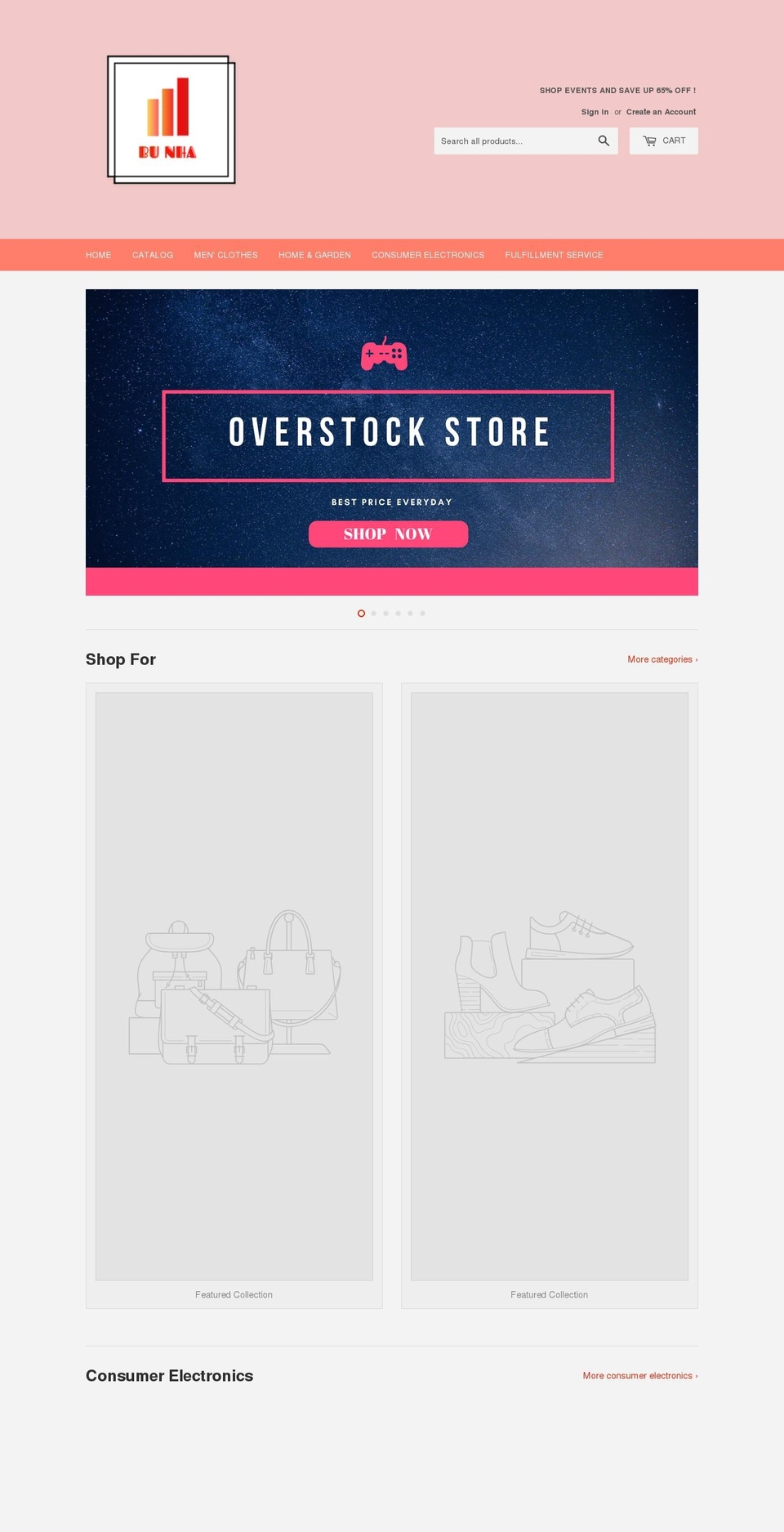 bunhashop.com — Shopify storefront screenshot