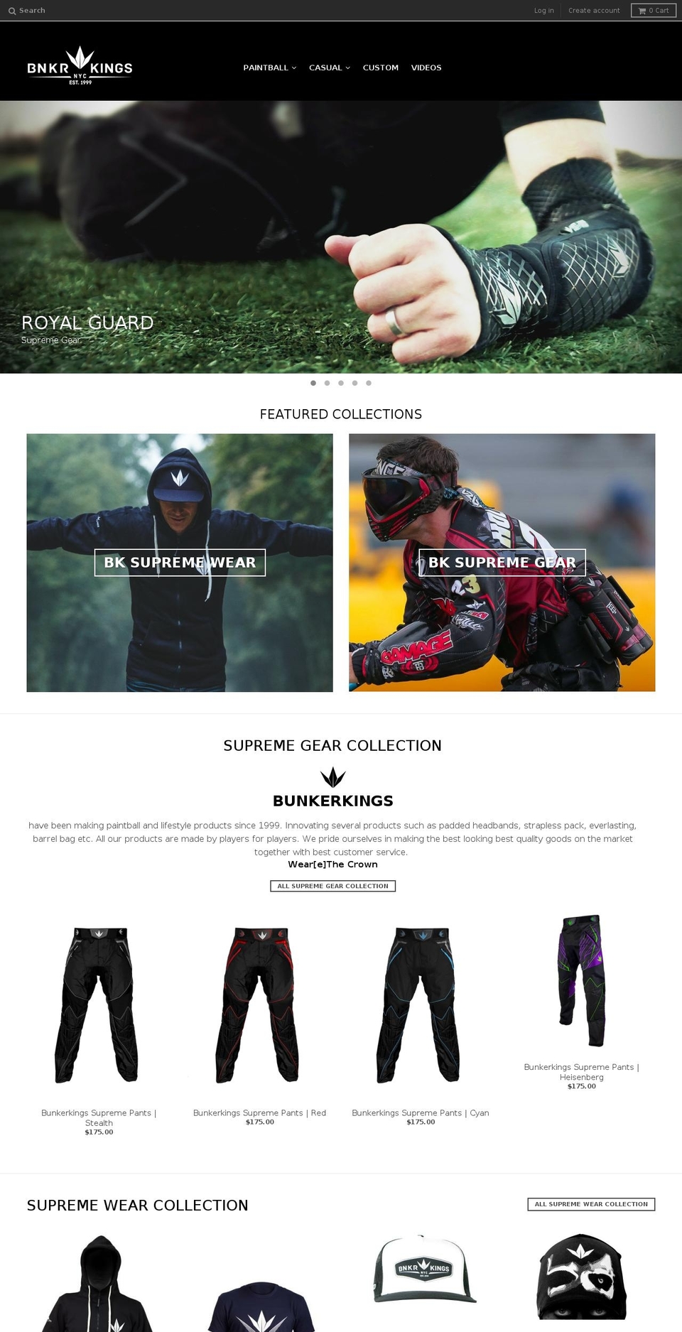 bunkerkings.com shopify website screenshot