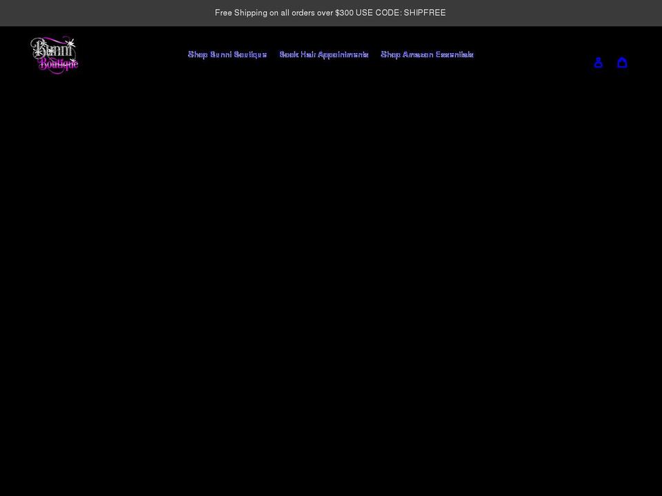 bunniboutique.com shopify website screenshot