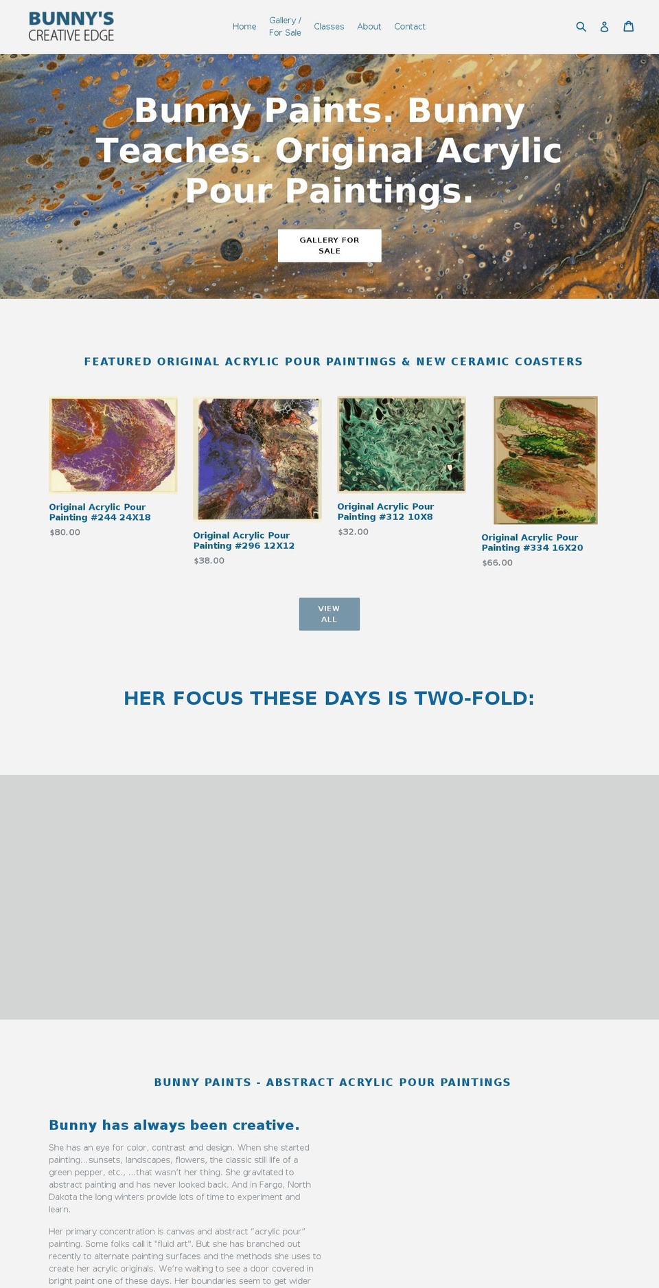 bunny-paints.com shopify website screenshot