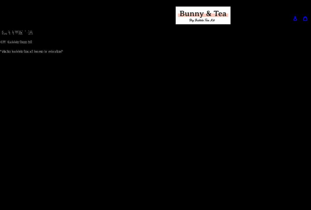 bunnyandtea.com shopify website screenshot