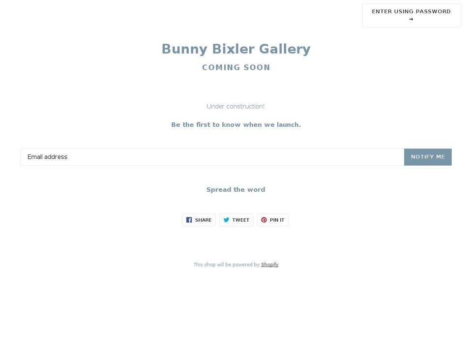 bunnybix.com — Shopify storefront screenshot