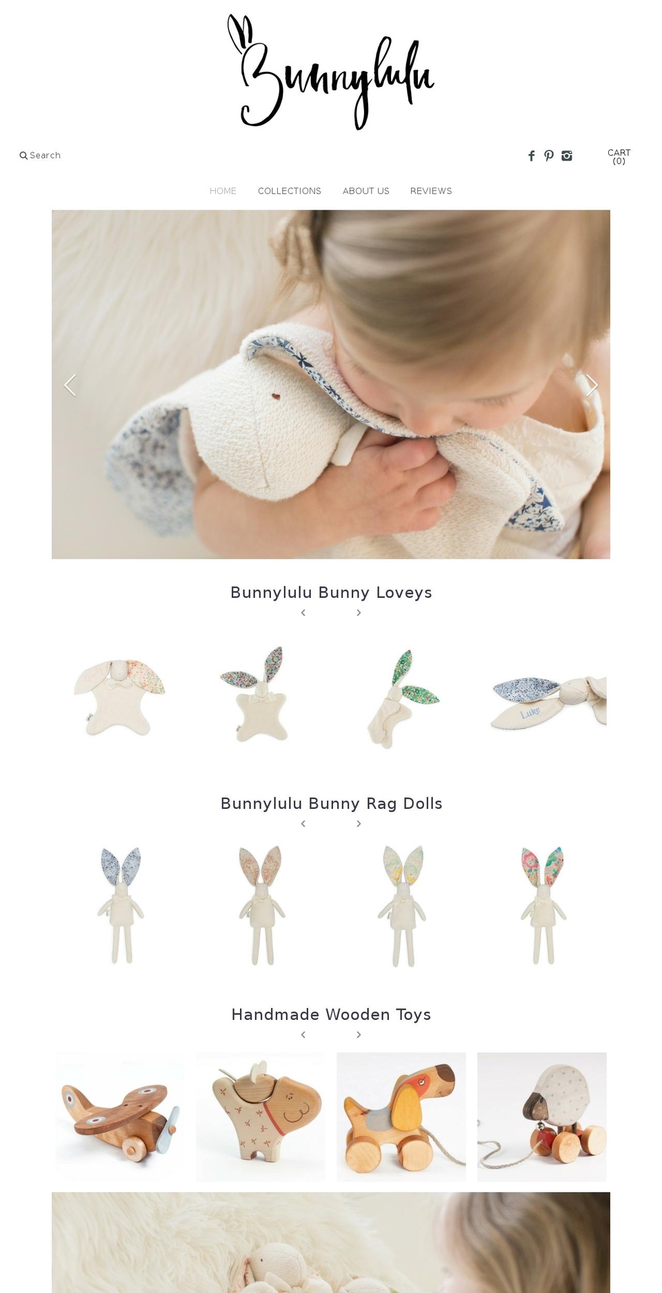 bunnylulu.com shopify website screenshot
