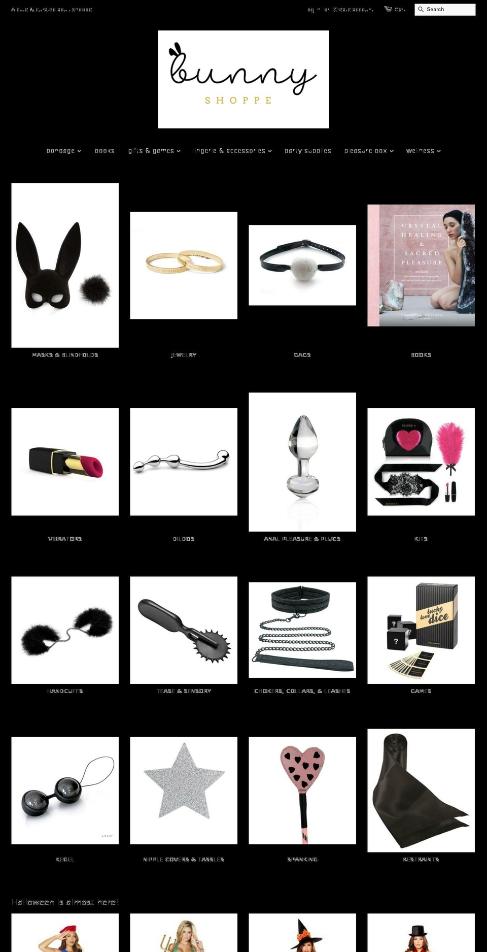 bunnyshoppe.com shopify website screenshot