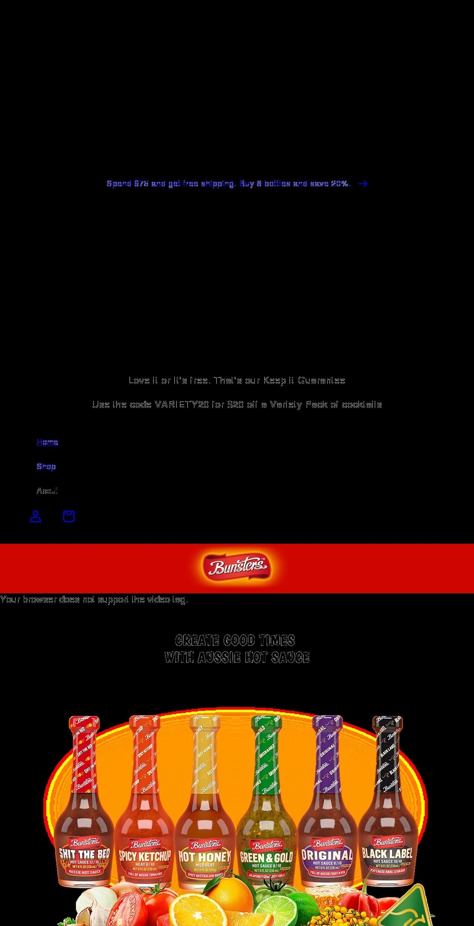 www-bunstersfresh-com-au-symmetry Shopify theme site example bunstersworldwide.com.au