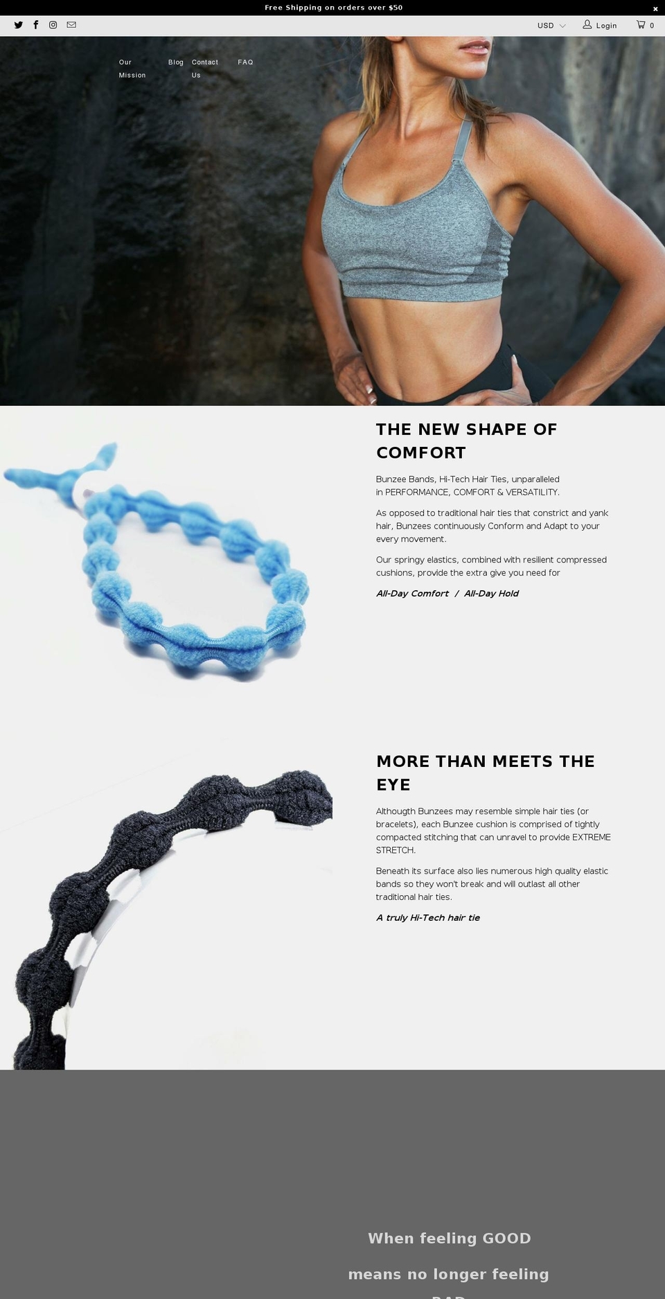 bunzeebands.com — Shopify storefront screenshot