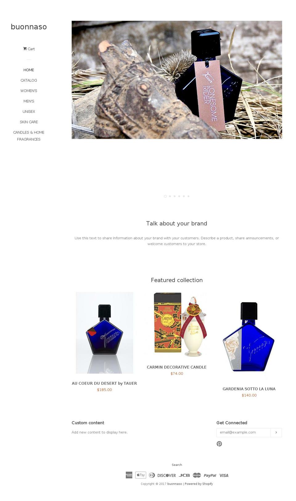 buonnaso.com shopify website screenshot