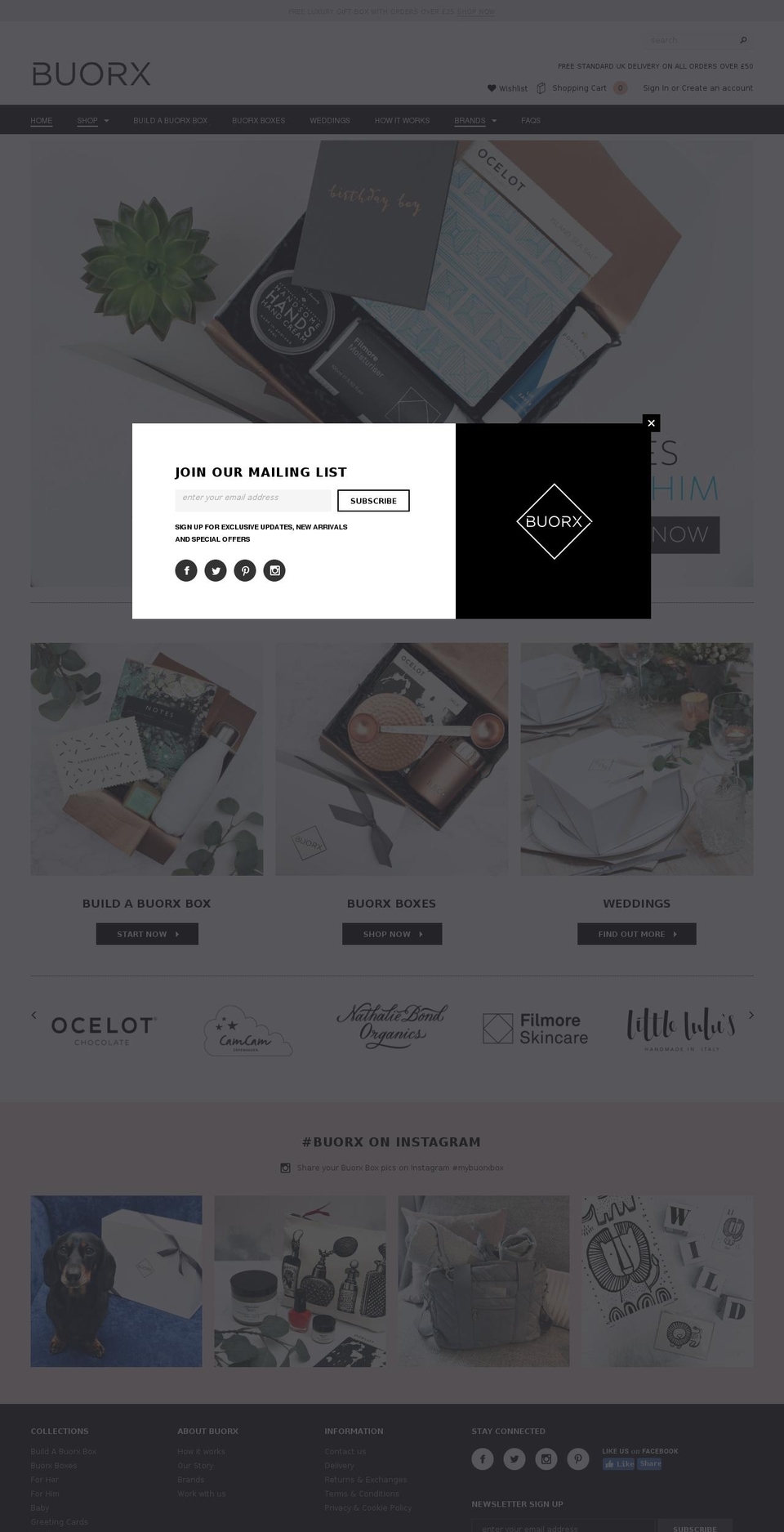 buorx.com shopify website screenshot