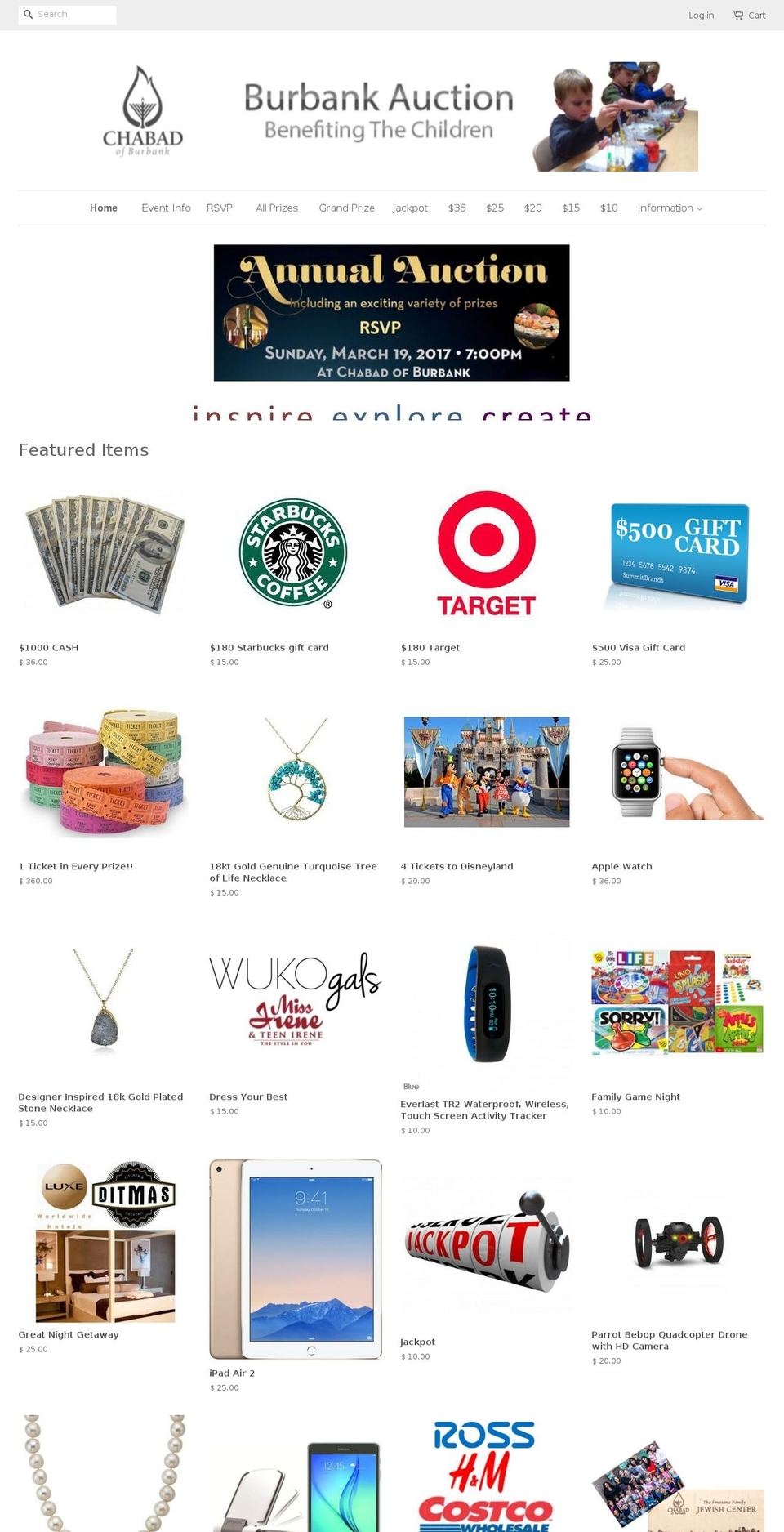 burbankauction.com shopify website screenshot