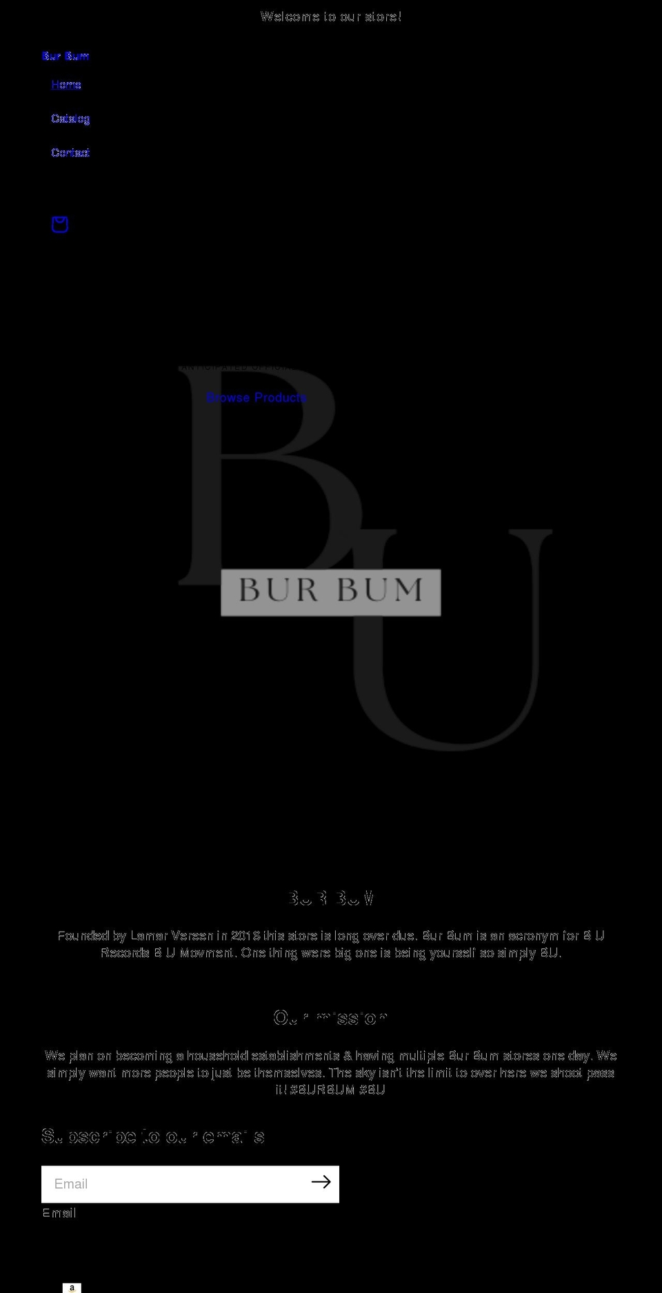 burbum.com shopify website screenshot