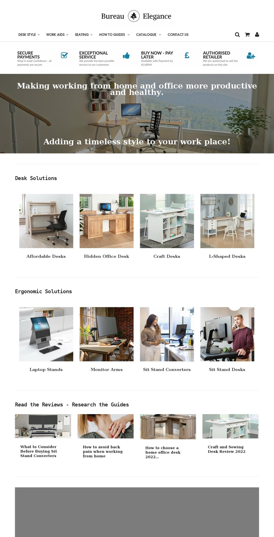 bureauelegance.co.uk shopify website screenshot