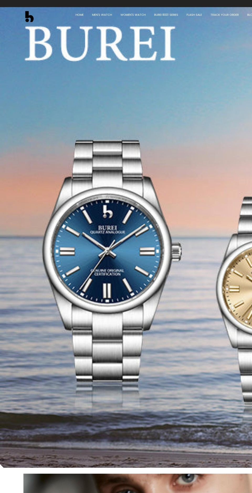 bureiwatches.com shopify website screenshot