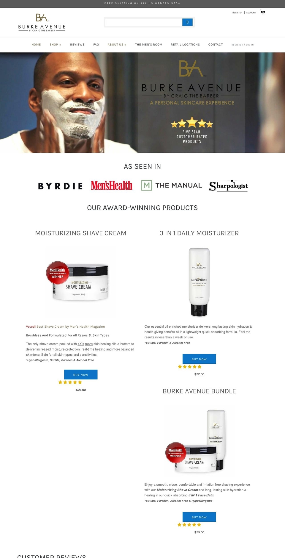 burke-avenue.myshopify.com — Shopify storefront screenshot