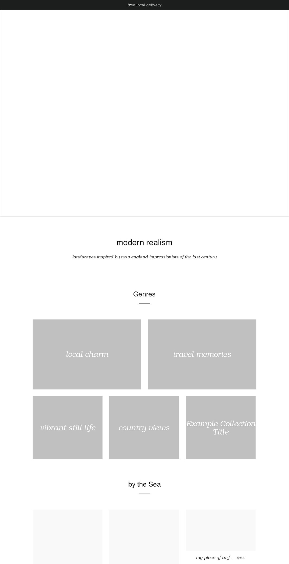 burkefinearts.com shopify website screenshot