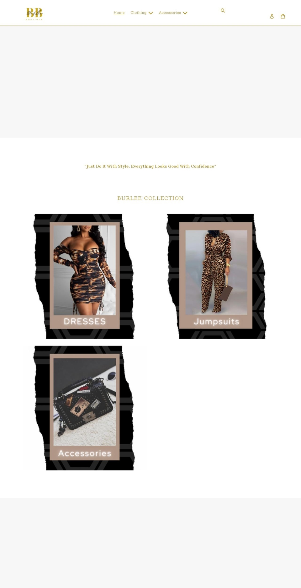 burleeboutique.org shopify website screenshot