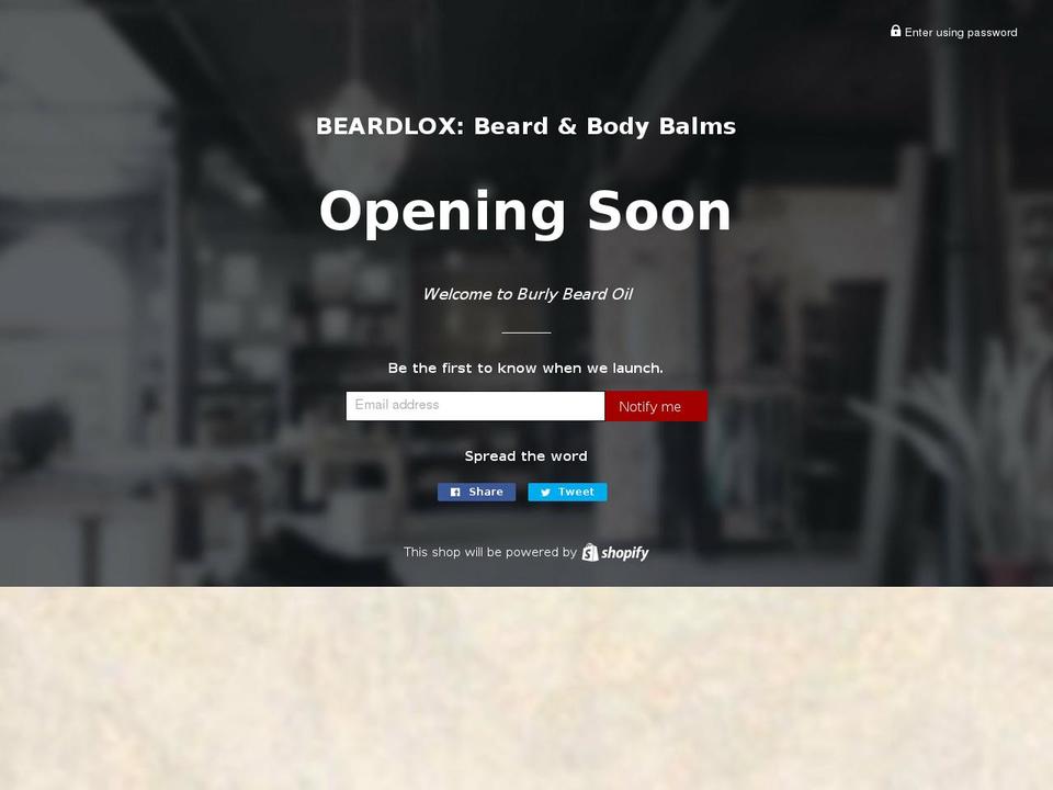 burlybeardoil.com — Shopify storefront screenshot