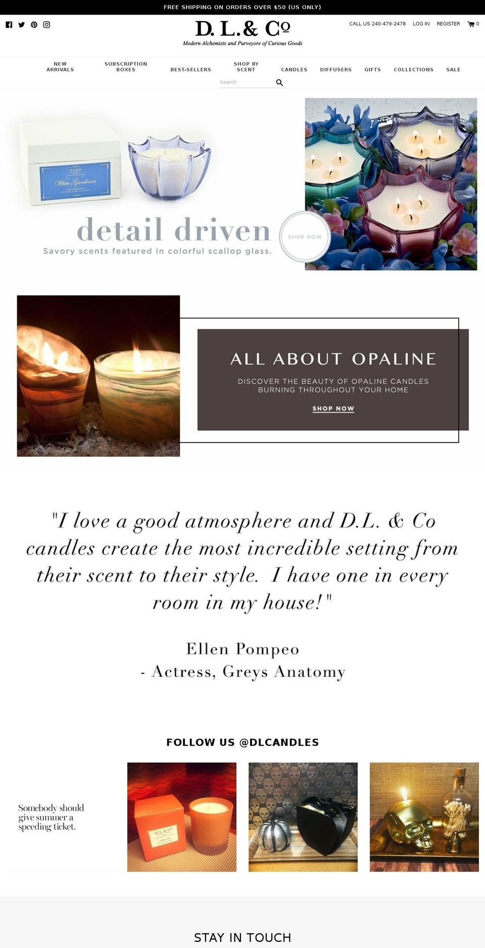 DL \u0026 Company Shopify theme site example burncandles.net