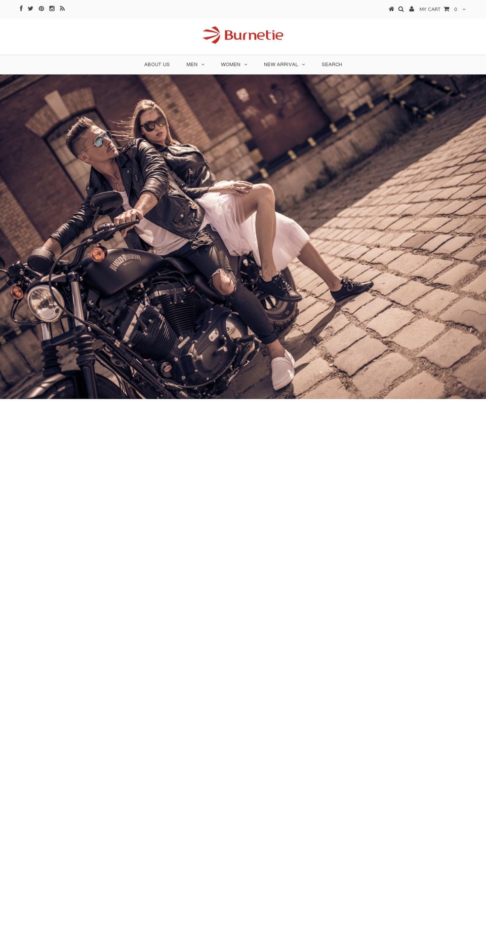 burnetieshoes.com shopify website screenshot