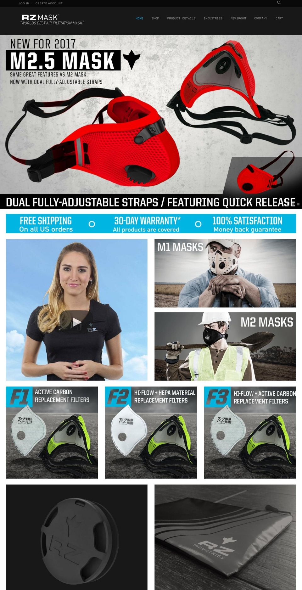 burningmandustmask.com shopify website screenshot