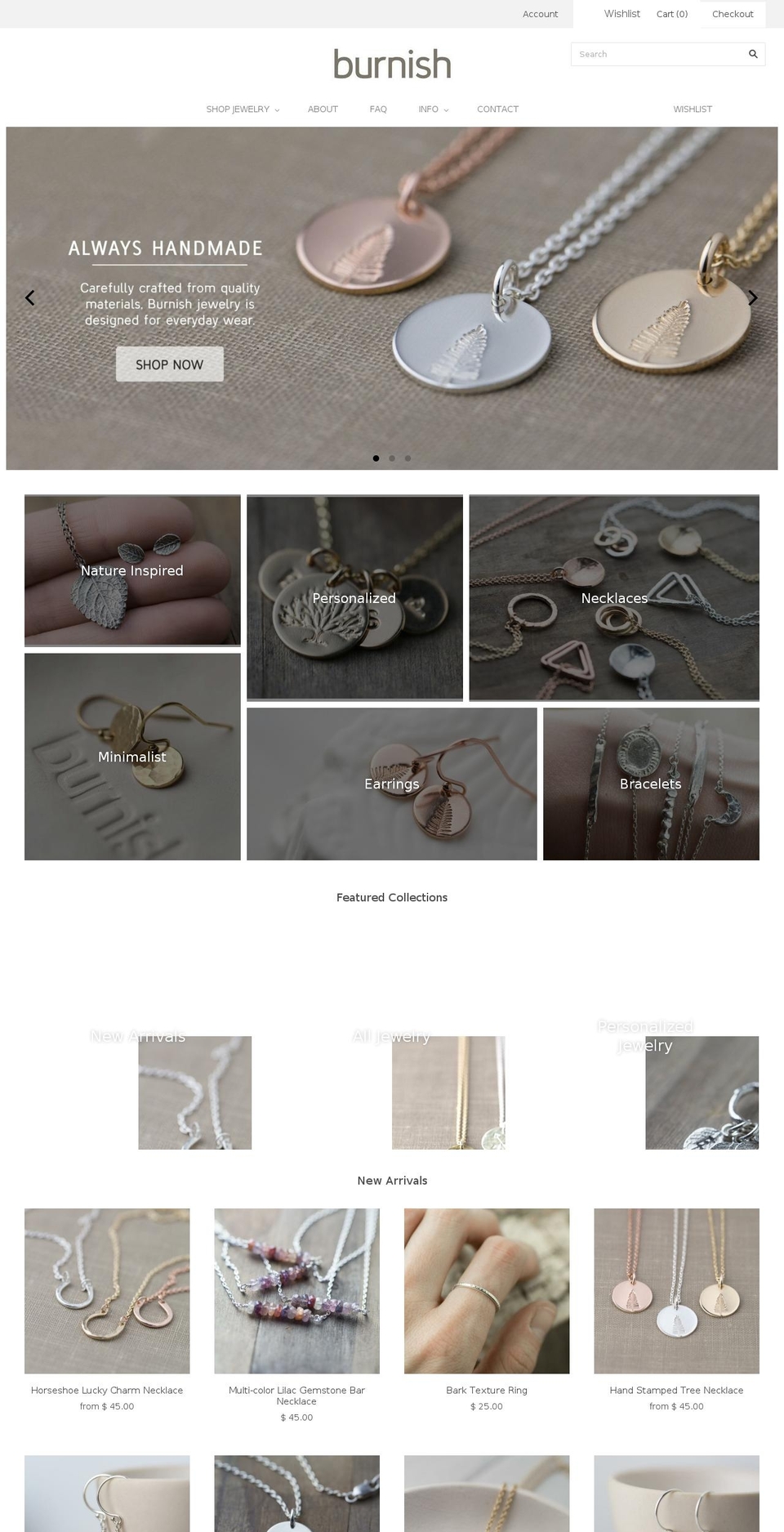 burnishstudio.com shopify website screenshot