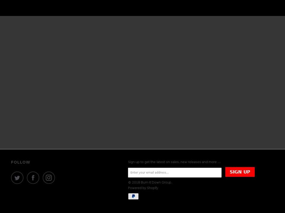 burnitdowngroup.com — Shopify storefront screenshot