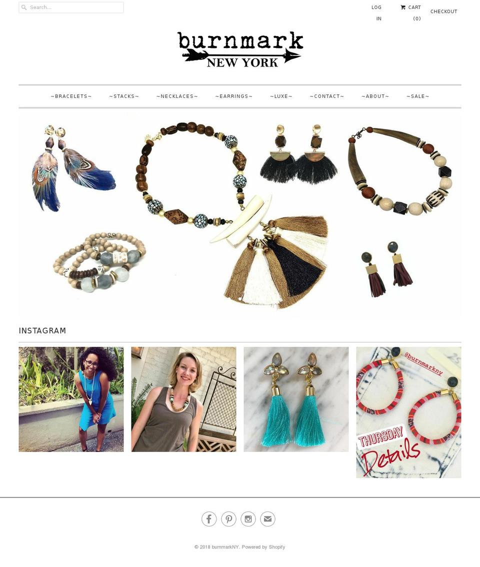 burnmarkny.com — Shopify storefront screenshot