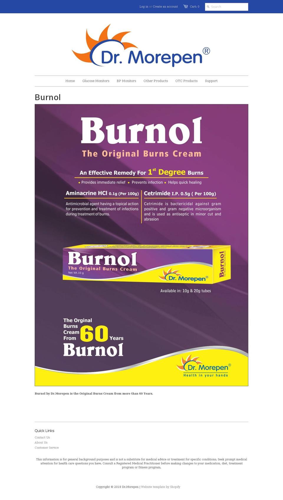 burnol.com — Shopify storefront screenshot
