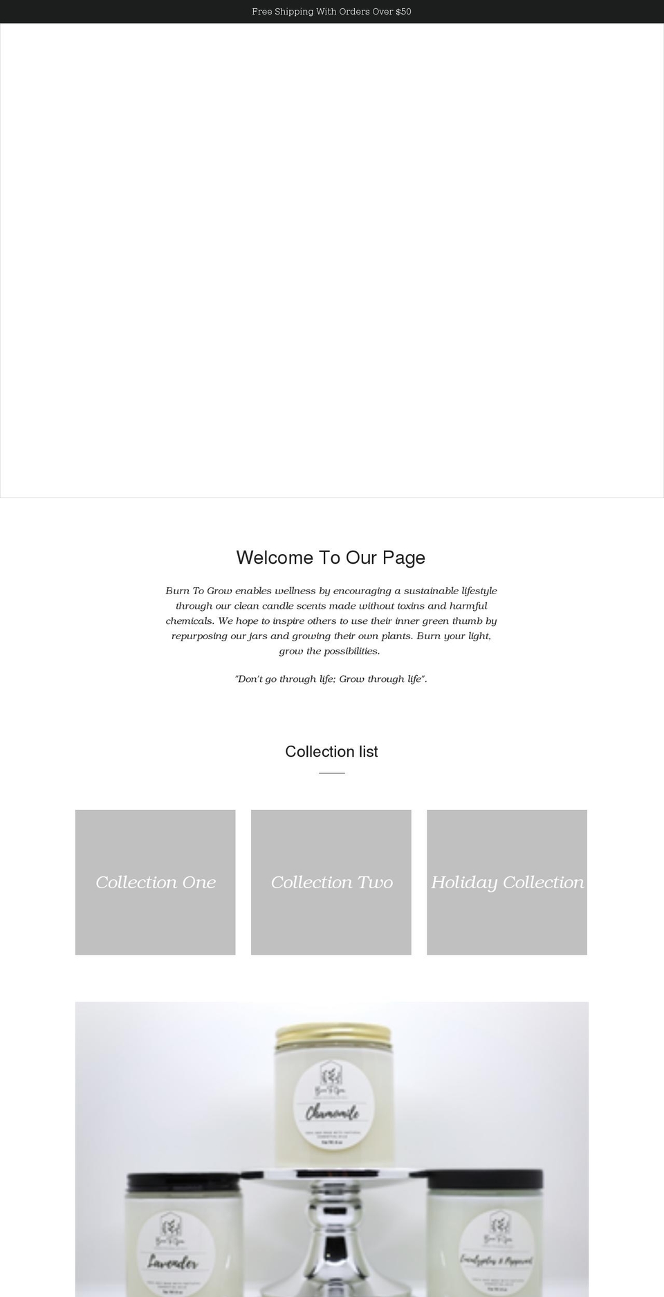 burntogrow.com shopify website screenshot