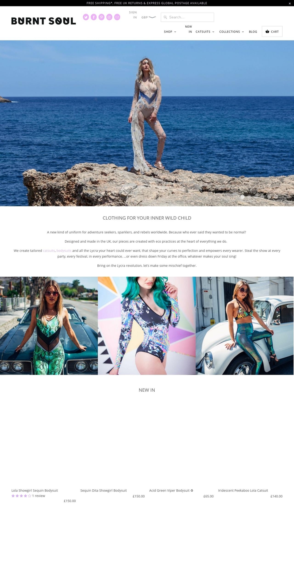 burntsoul.com shopify website screenshot