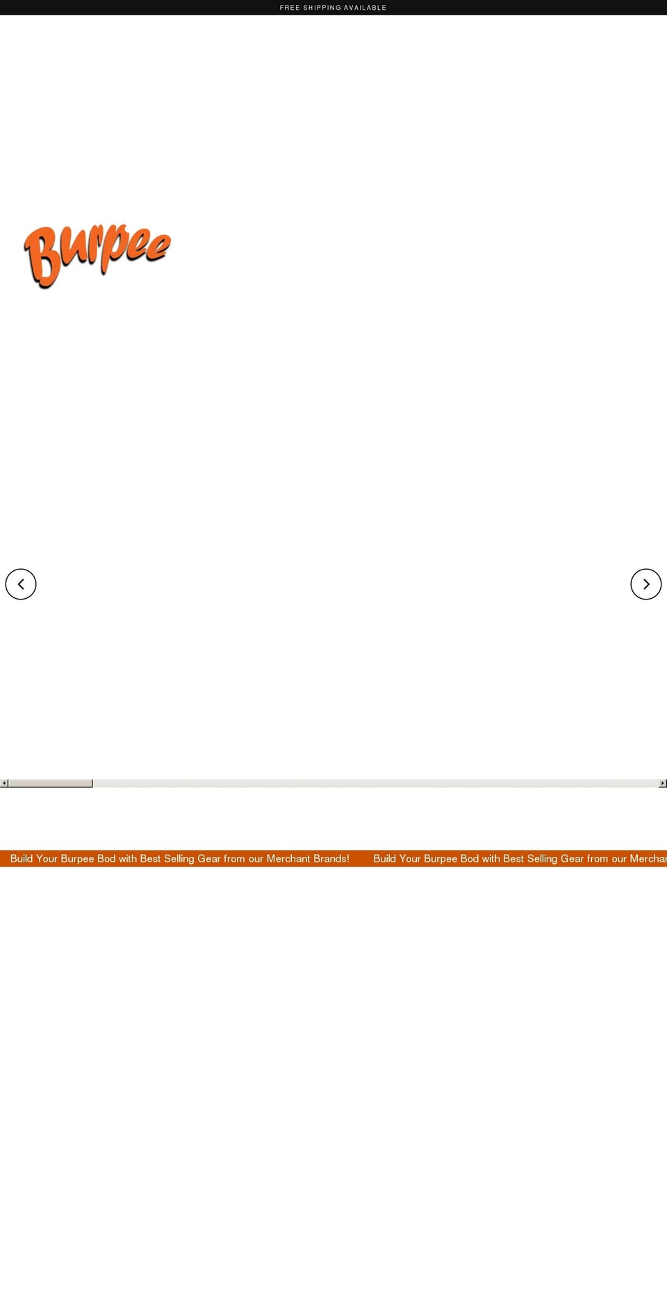 burpeebod.com shopify website screenshot