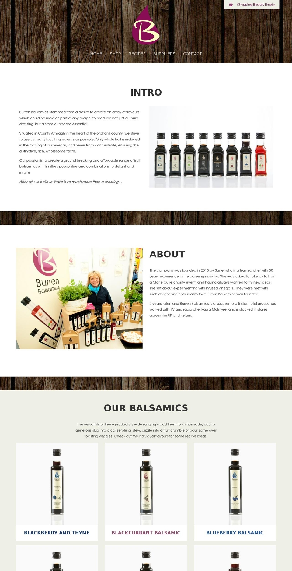 burrenbalsamics.com shopify website screenshot