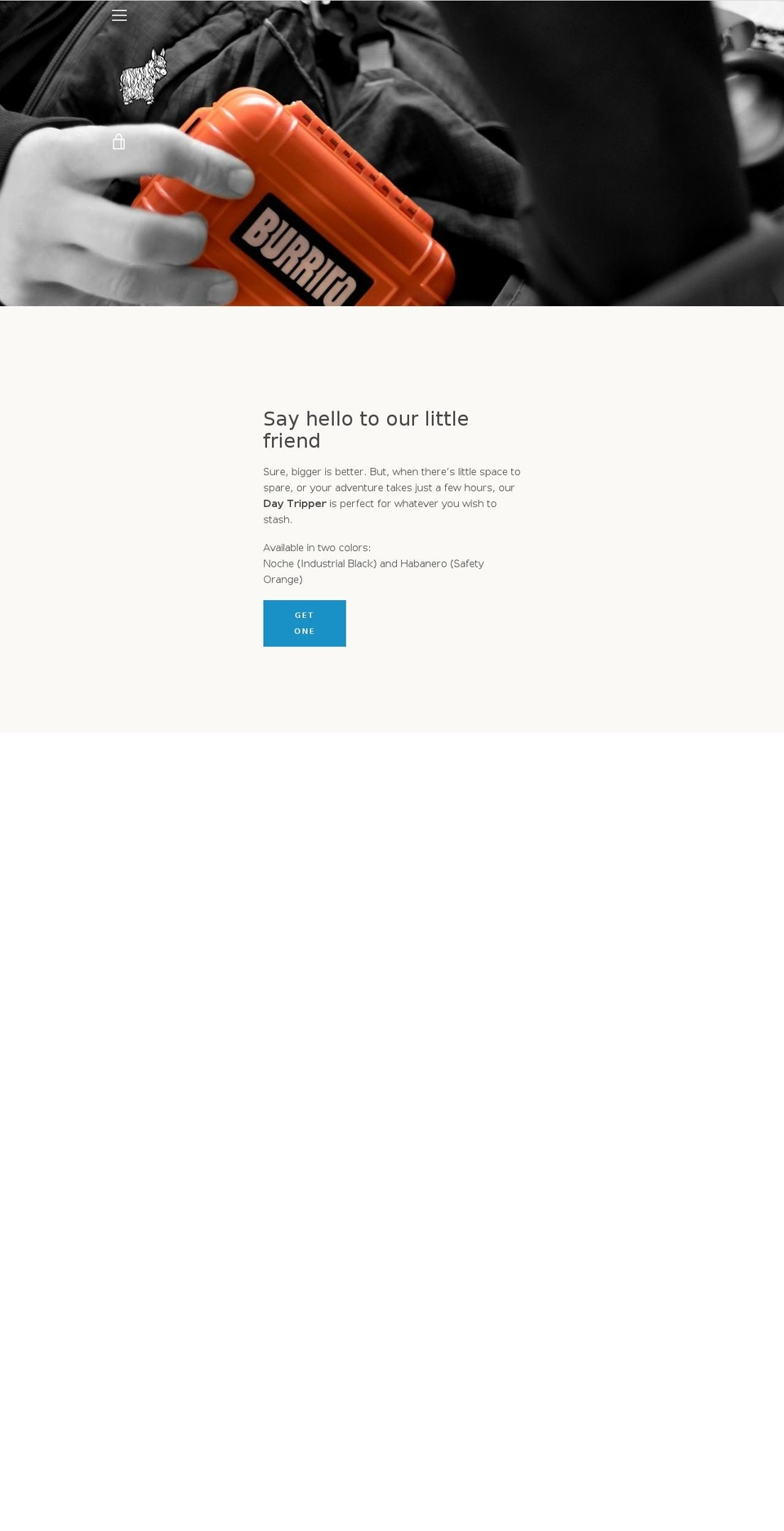 burritogear.com — Shopify storefront screenshot