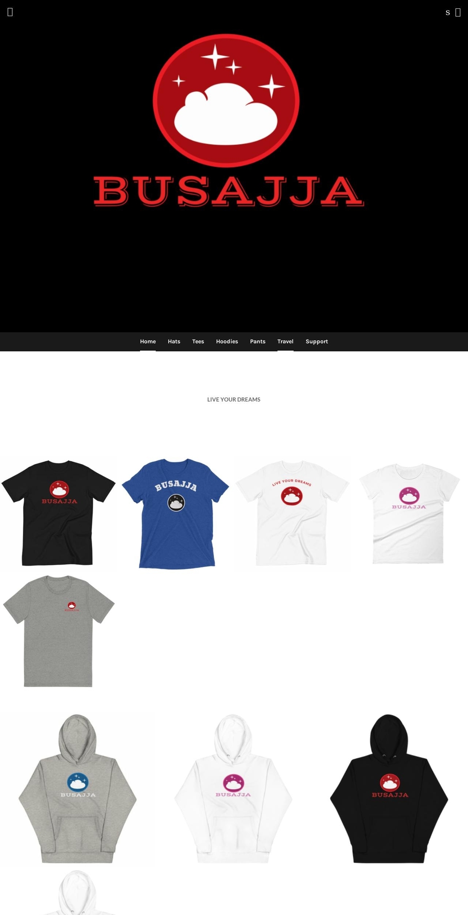 busajja.com shopify website screenshot