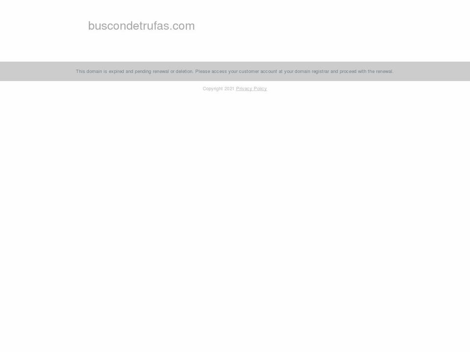 buscondetrufas.com shopify website screenshot