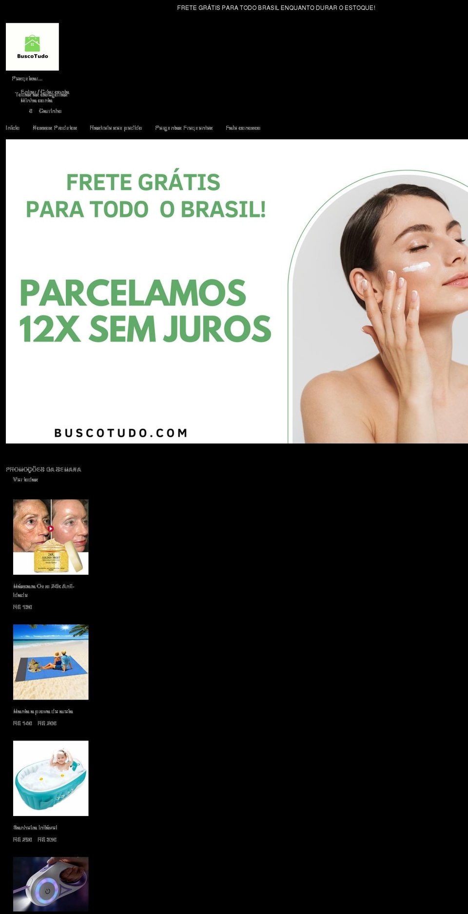 buscotudo.com shopify website screenshot