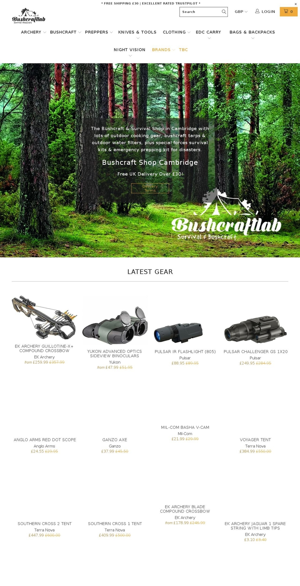 EXEN-5-3-2018-Clone Shopify theme site example bushcraftlab.com