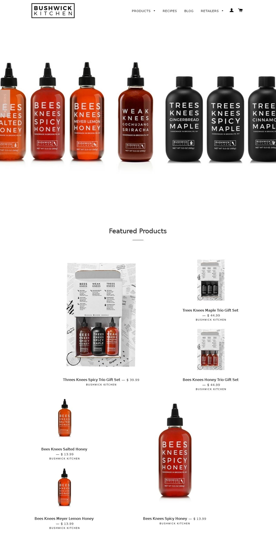 bushwickkitchen.com shopify website screenshot