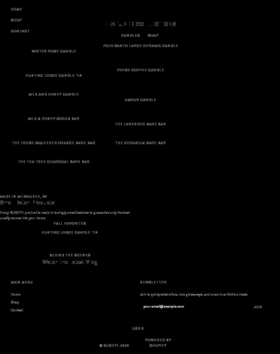bushyl.com shopify website screenshot