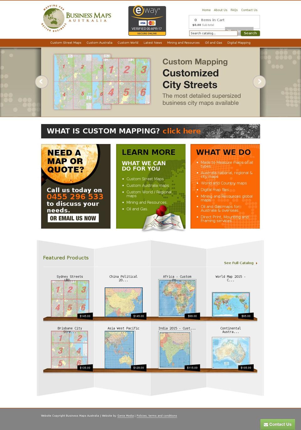 businessmapsaustralia.com.au shopify website screenshot