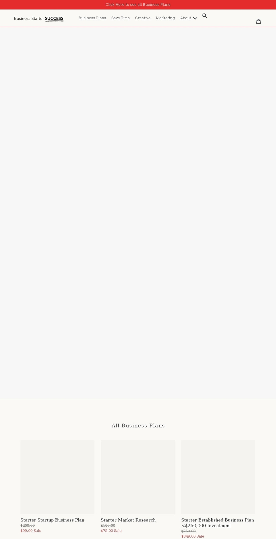 businessstartersuccess.com shopify website screenshot