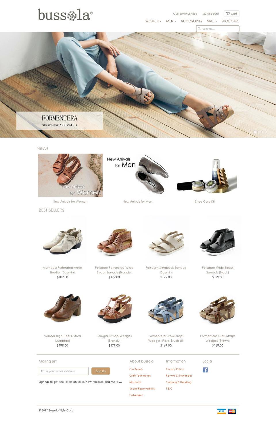 bussolastyle.com shopify website screenshot