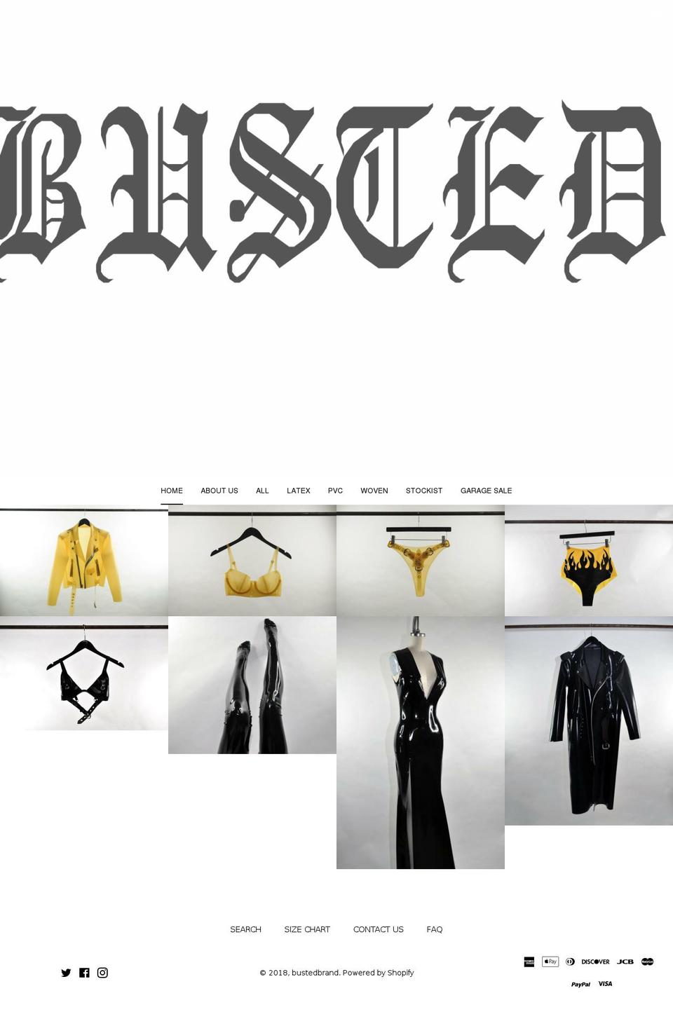 bustedbrand.com — Shopify storefront screenshot