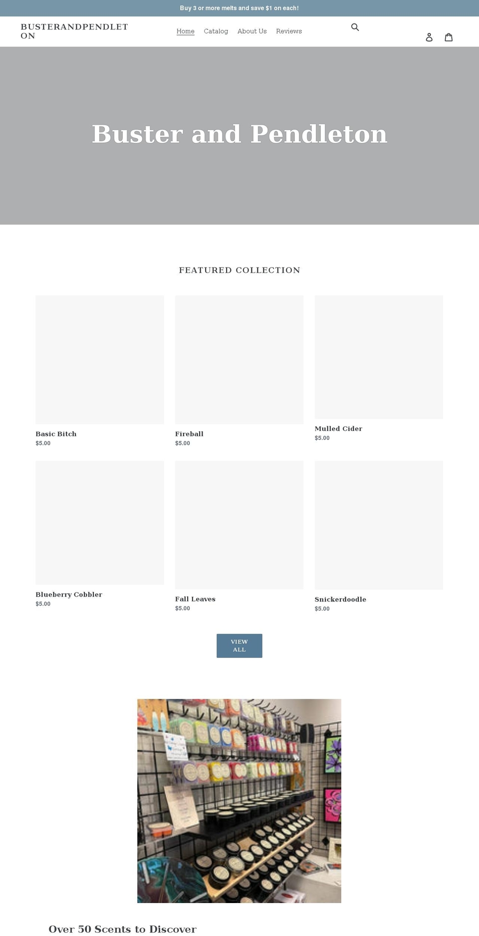 busterandpendleton.com shopify website screenshot